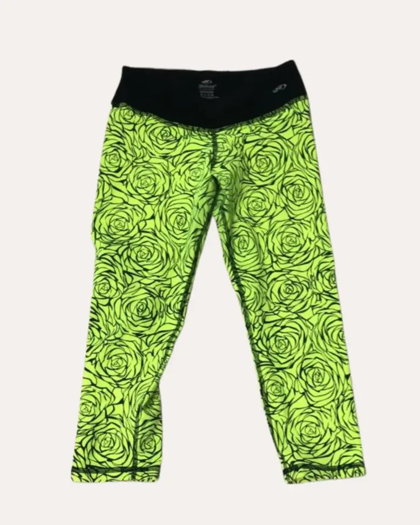 LEGGINS NEGRO CON AMARILLO FOSFORECENTE BABALU 