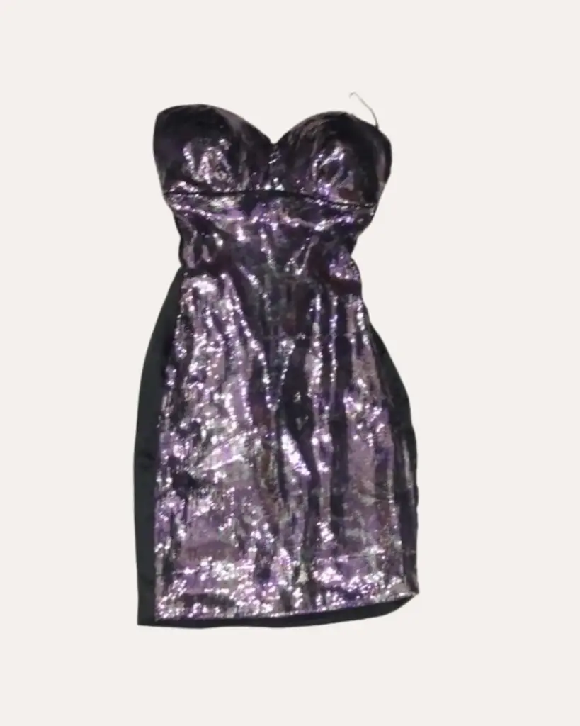 VESTIDO NEGRO CON LENTEJUELAS ANDARTU