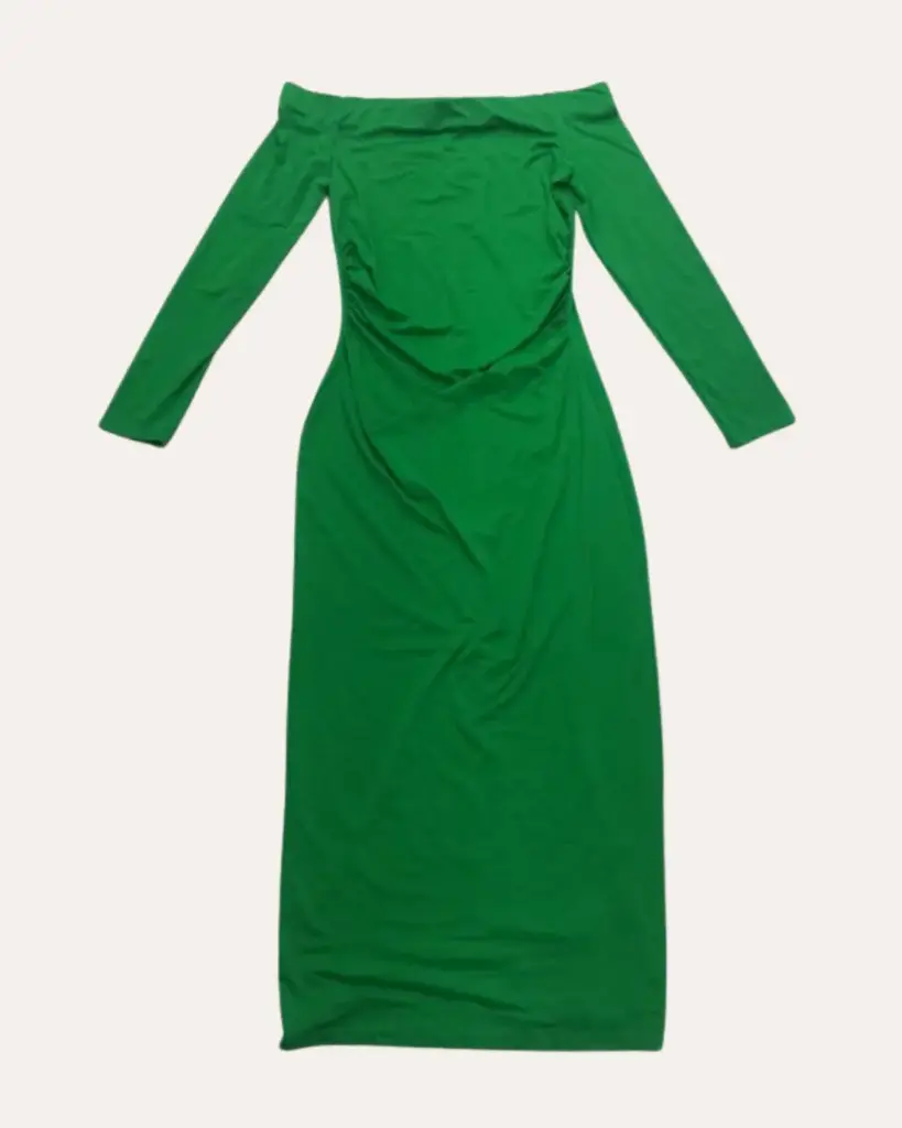 VESTIDO VERDE ZARA 