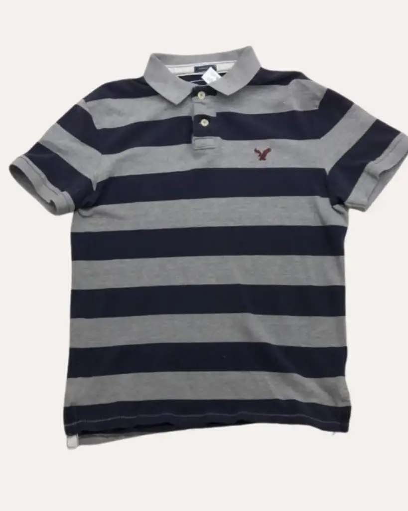 FRANELA DE RAYAS AZULES AMERICAN EAGLE 