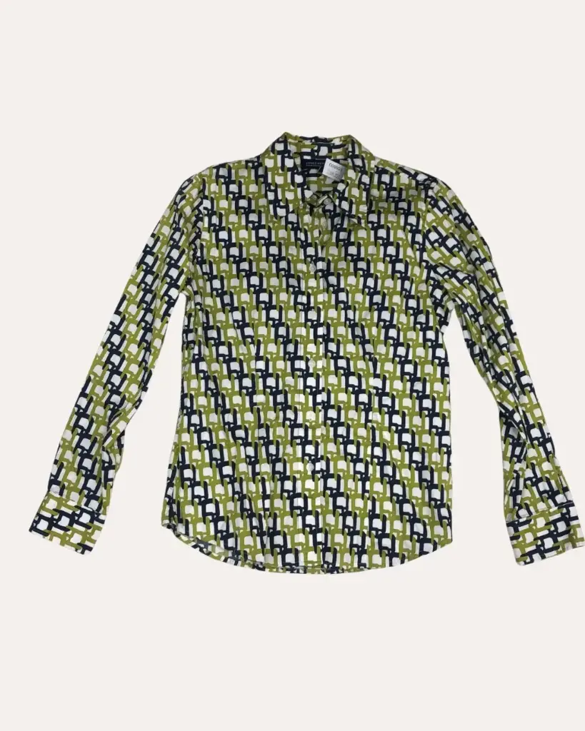 CAMISA VERDE AZUL Y BLANCO JONES NEW YORK