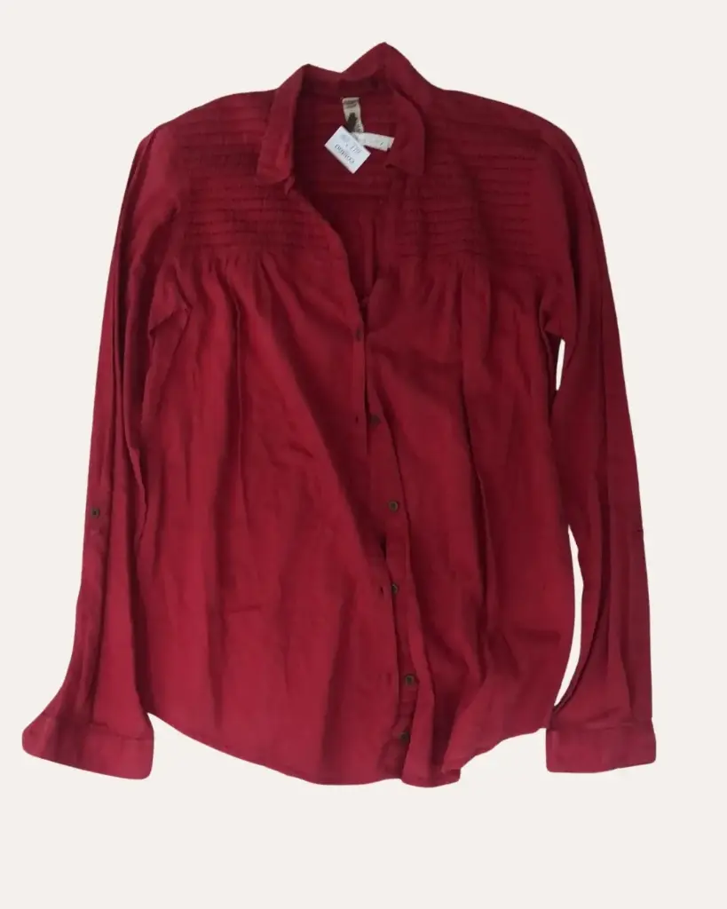 CAMISA ROJO BERSHKA