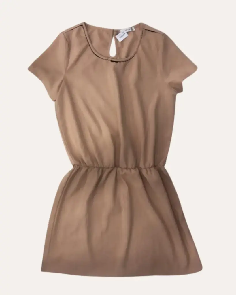 VESTIDO BEIGE MONSHOWROOM 