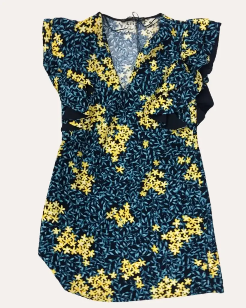 VESTIDO DE FLORES ZARA 