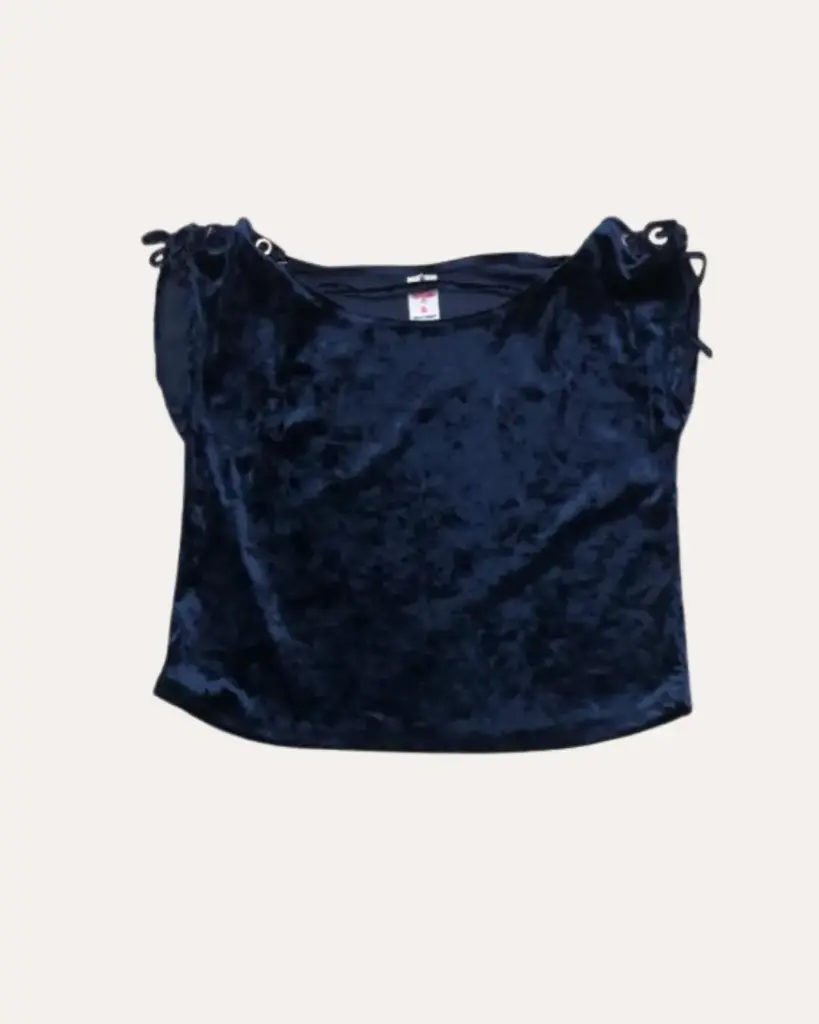 BLUSA TERCIOPELO AZUL ATELIER LAUMARLIS