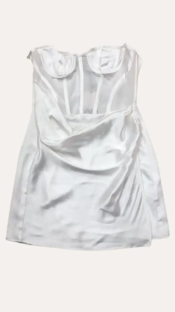 VESTIDO BLANCO ZARA