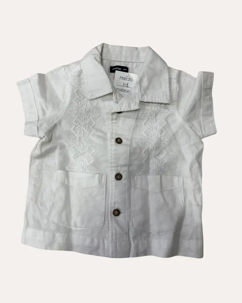 GUYABERA BLANCA DE LINO BABY GAP