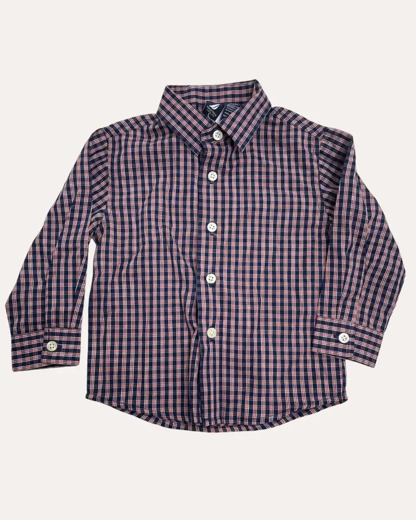 CAMISA AZUL CON RAYAS NAUTICA KIDS