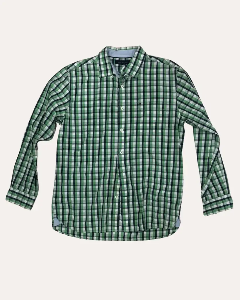 CAMISA CUADROS VERDE/AZUL/BLANCO TOMMY HILFIGER 