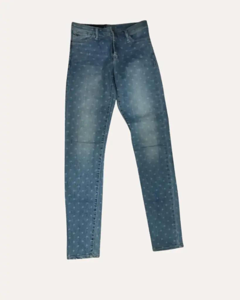 PANTALON JEAN CLARO ESTAMPADO