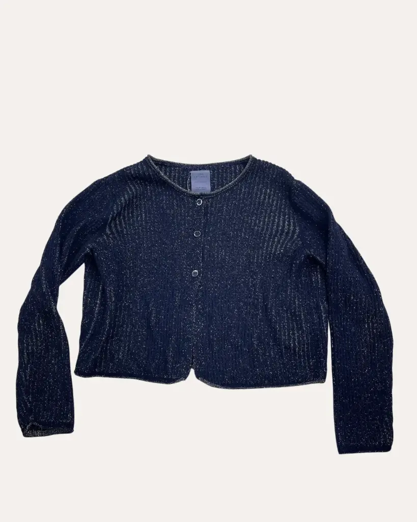 CARDIGAN AZUL MARINO CON DORADO ZARA
