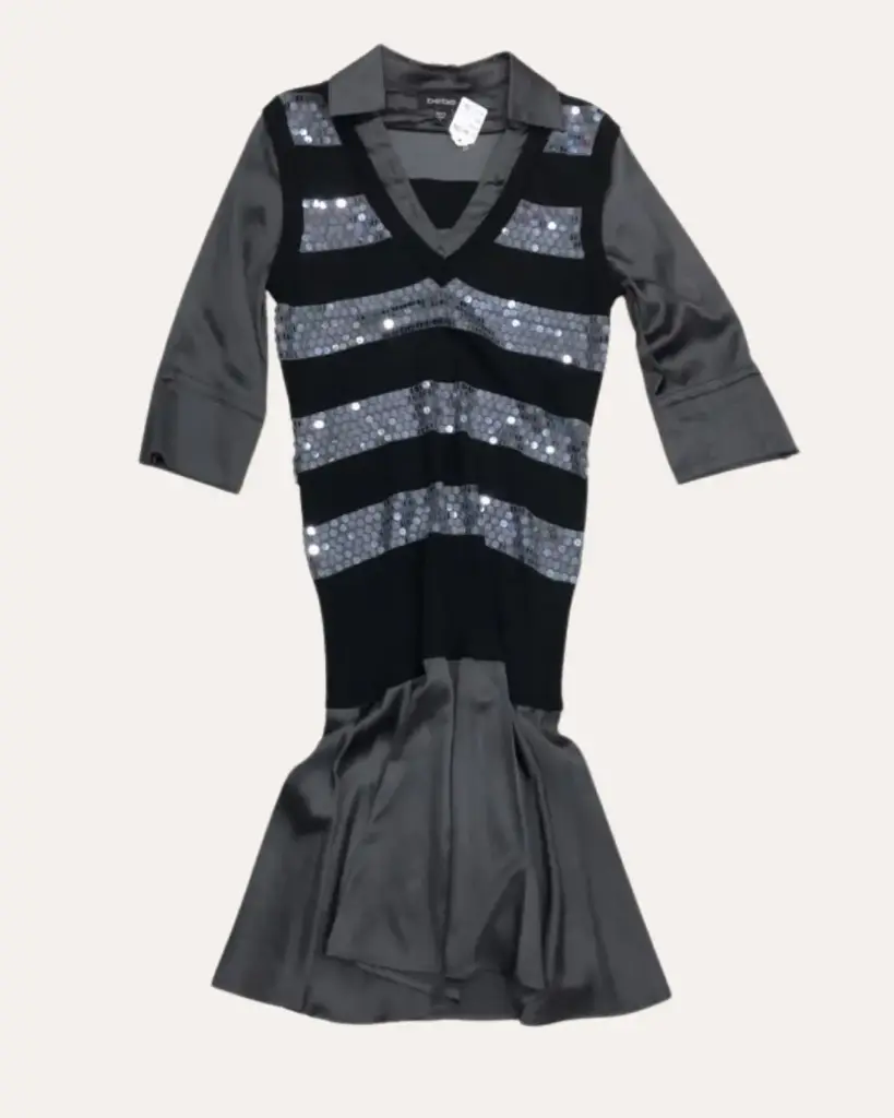 VESTIDO  NEGRO CON LENTEJUELAS