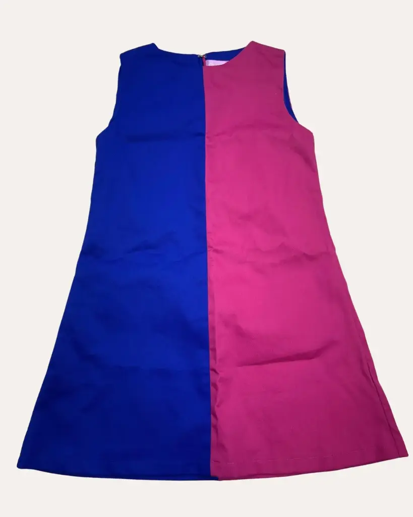 VESTIDO FUCSIA Y AZUL CANÁ