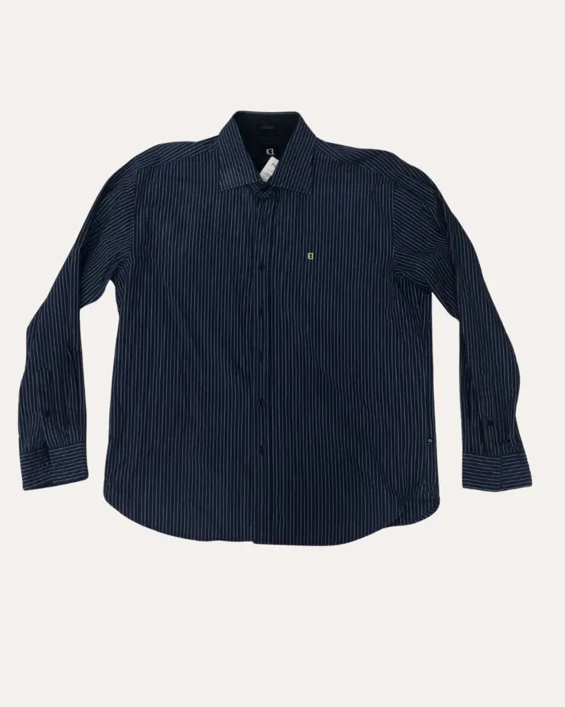 CAMISA AZUL CON RAYAS 