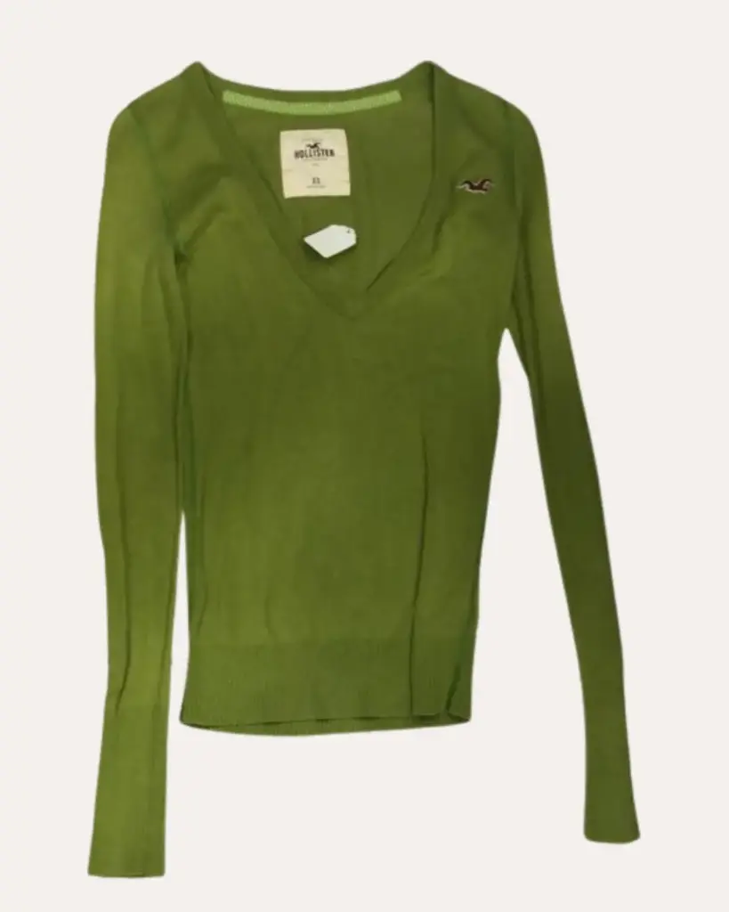 SUETER VERDE HOLLISTER