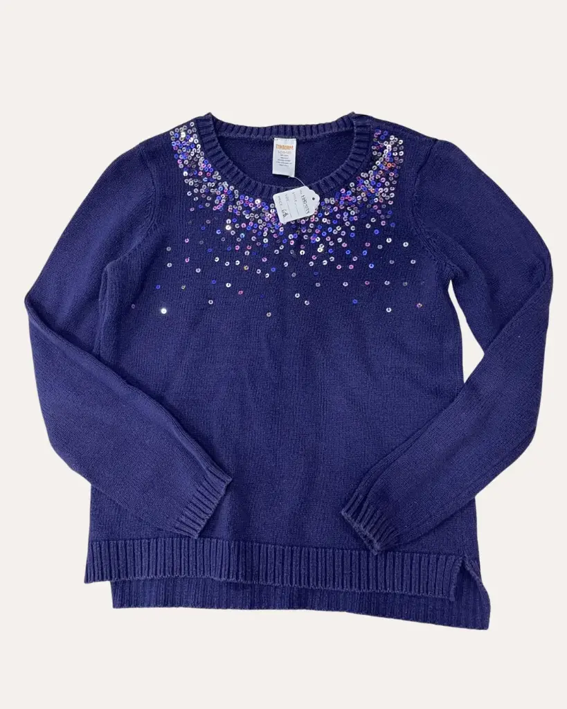SUETER MORADO CON LENJUELAS GYMBOREE