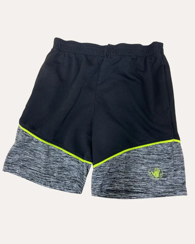 SHORT   NEGRO CON GRIS