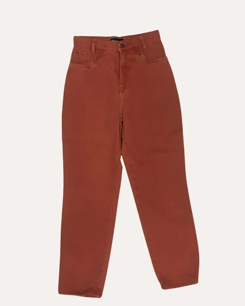 JEAN  NARANJA  ZARA