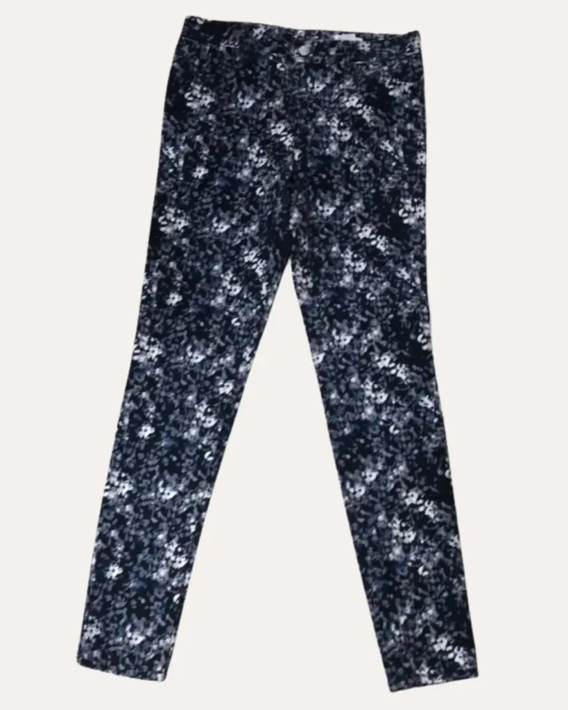 PANTALON FLORES AZULES