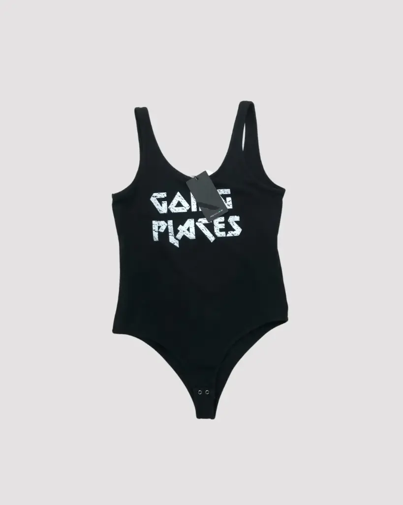 BODY  NEGRO CON LETRAS BLANCAS
