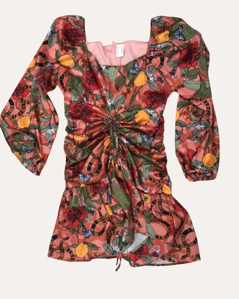 VESTIDO ESTAMPADO FLORES