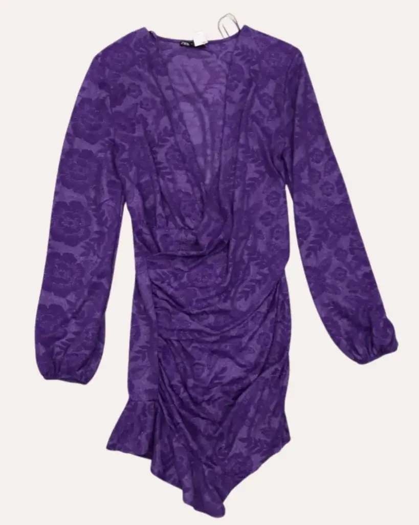 VESTIDO MORADO ZARA