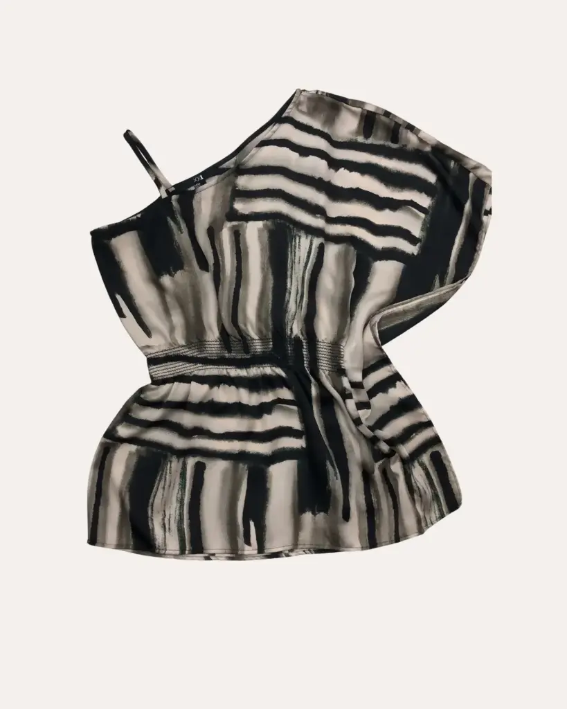 BLUSA MARRON Y BEIGE XX1