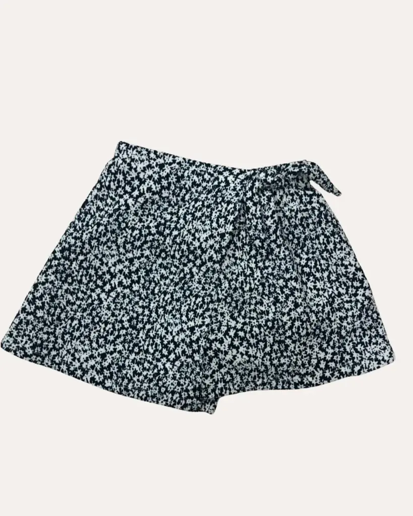 FALDA SHORT FLORES ZARA 