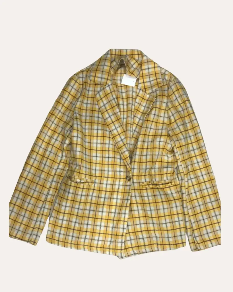 CAMISA CUADROS AMARILLO