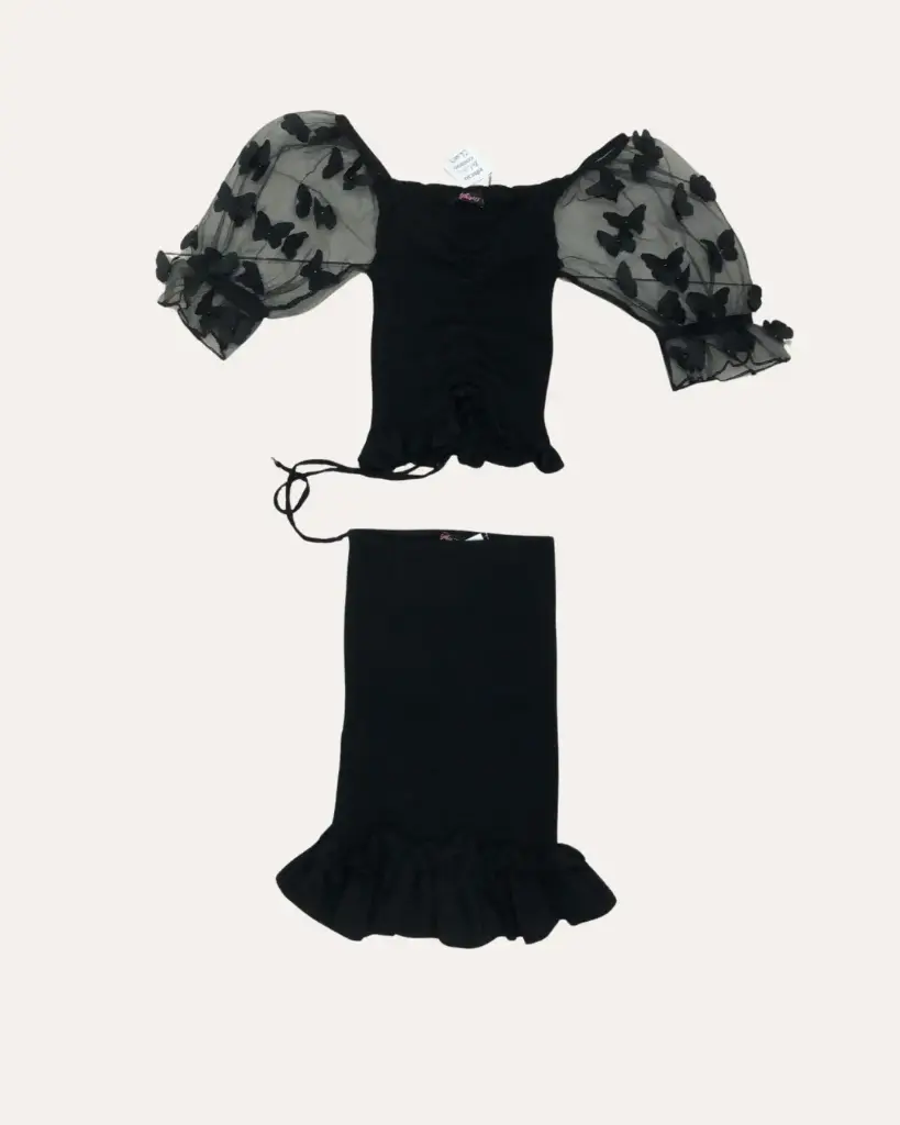 SET NEGRO CON ELASTICA YHISI13