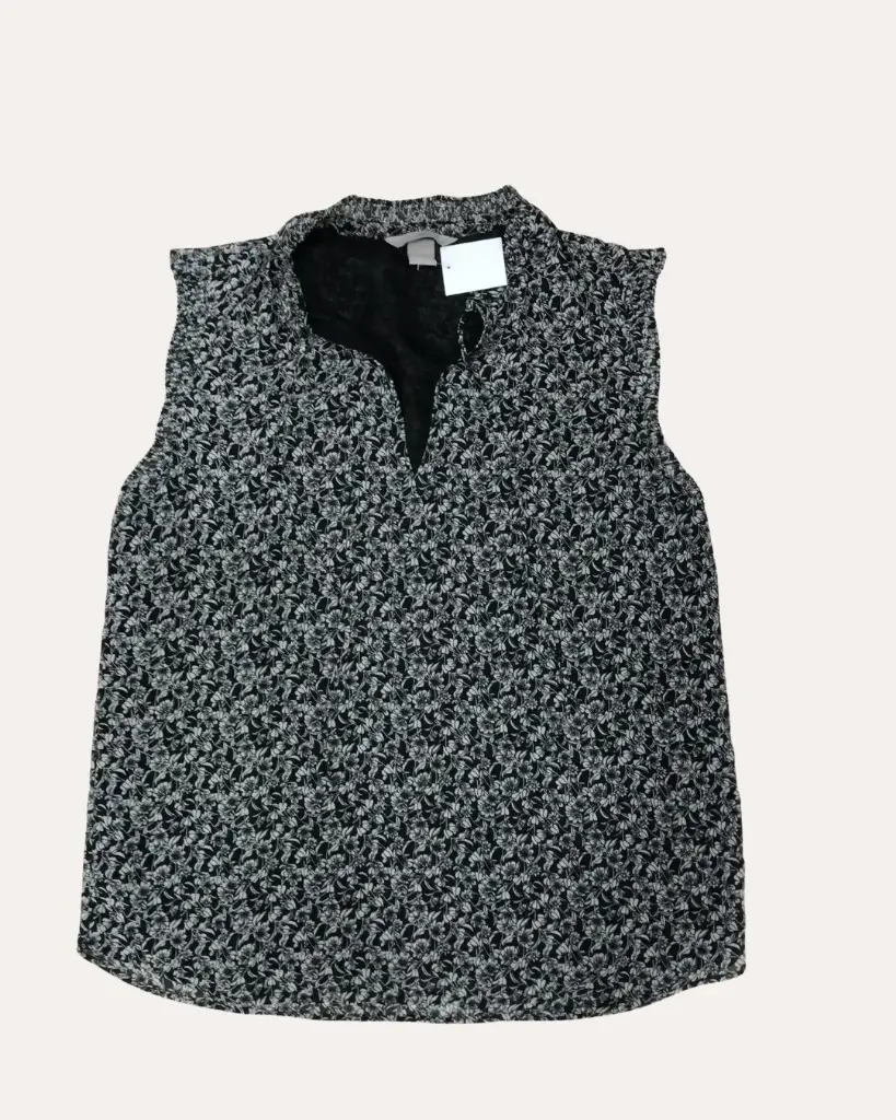 BLUSA BLANCO CON NEGRO H&M 