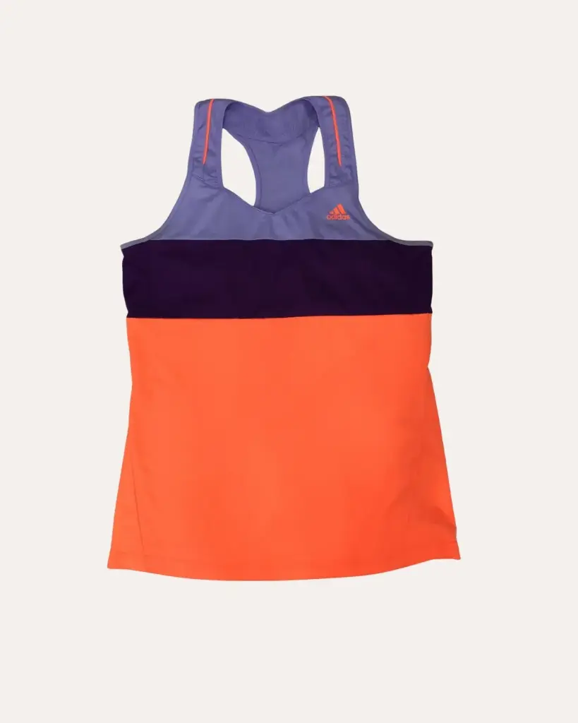 FRANELA DEPORTIVA MORADO Y NARANJA RS21
