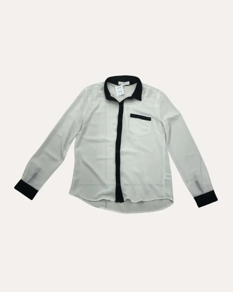 BLUSA BLANCO CON NEGRO LOVE TREE