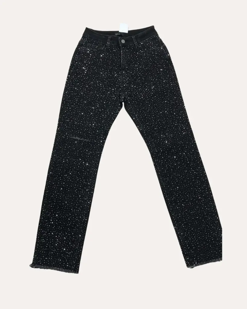 PANTALON NEGRO BRILLANTE HOT DELICIUS 