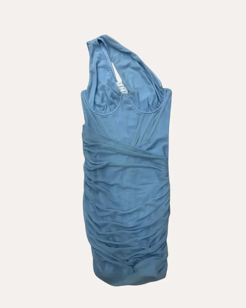 VESTIDO AZUL STRADIVARIUS 
