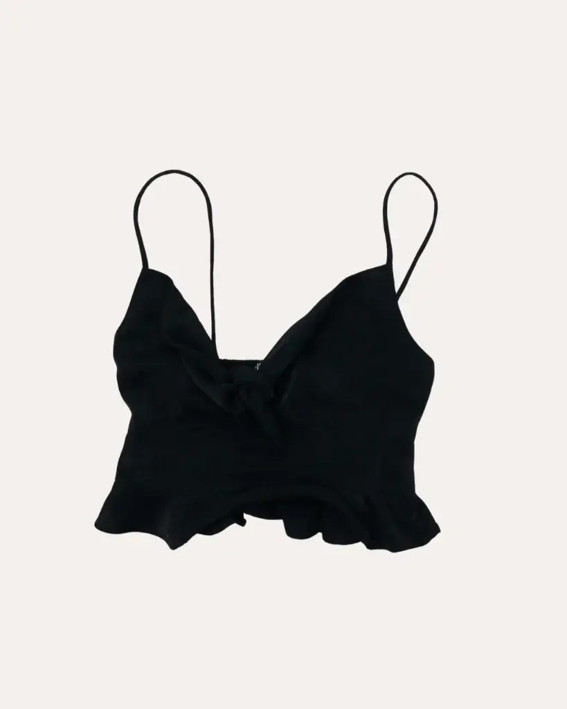 TOP NEGRO ZARA 
