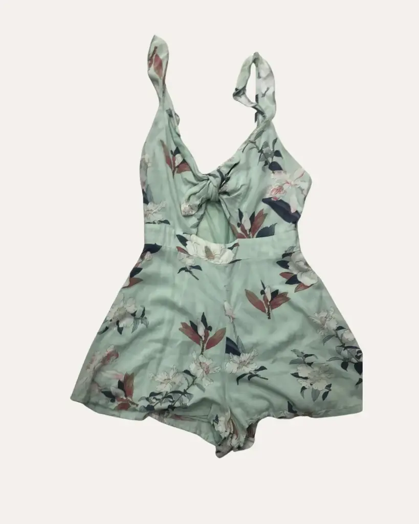 BRAGA VERDE CON FLORES PULL&BEAR