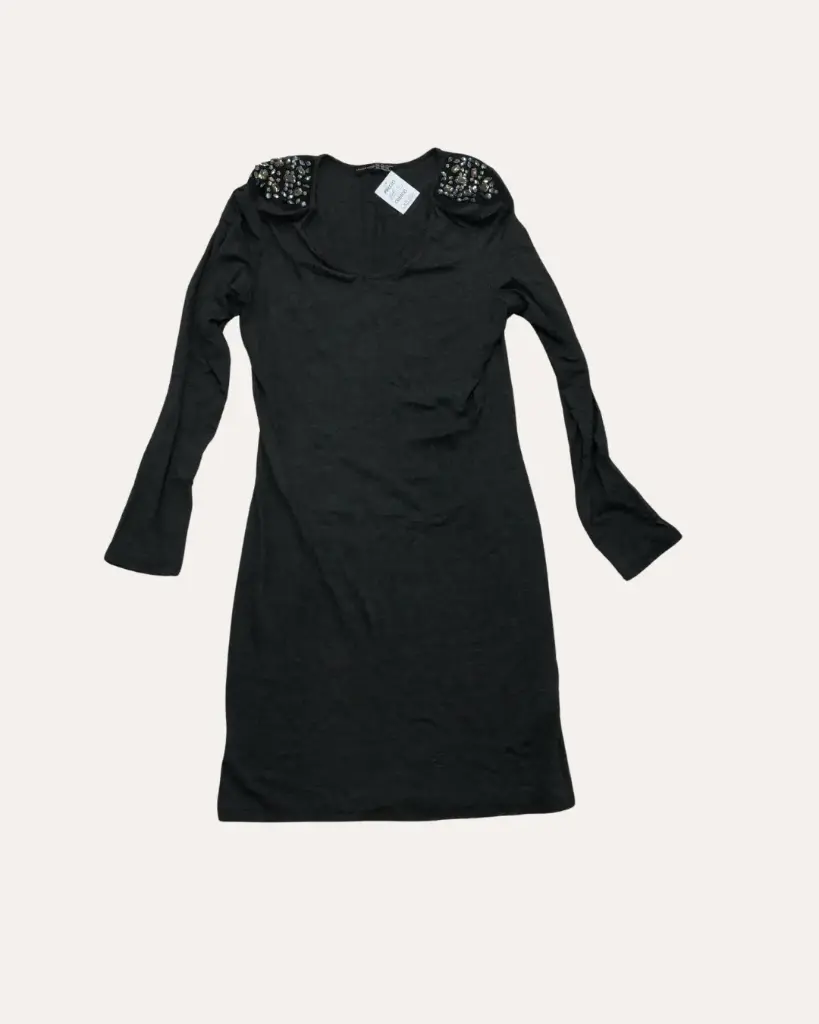VESTIDO GRIS CON PIEDRAS ATMOSPHERE