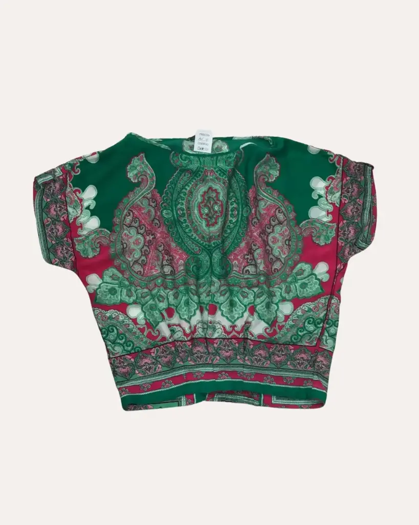 BLUSA MANDALAS VERDE SUITEBLANCO 