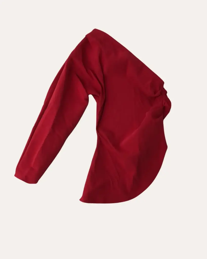 BLUSA ROJA ZARA 