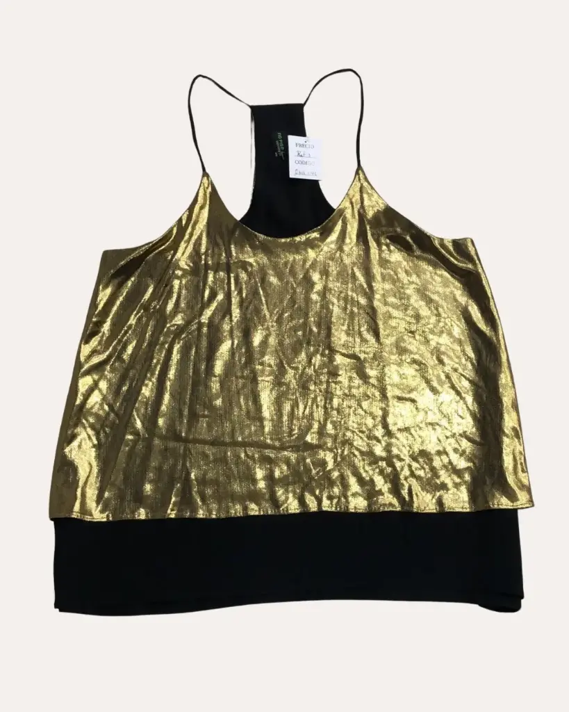 BLUSA DORADA NO PISE LA GRAMA 