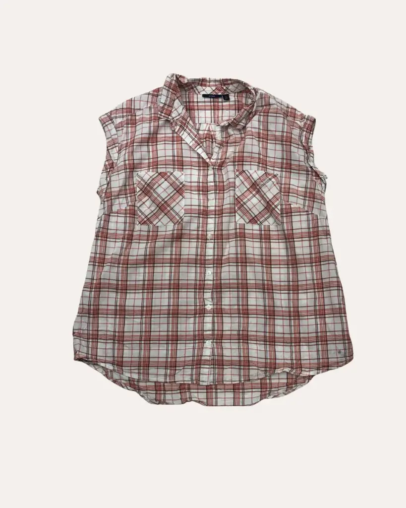 CAMISA CUADROS NARANJAS KIABI 