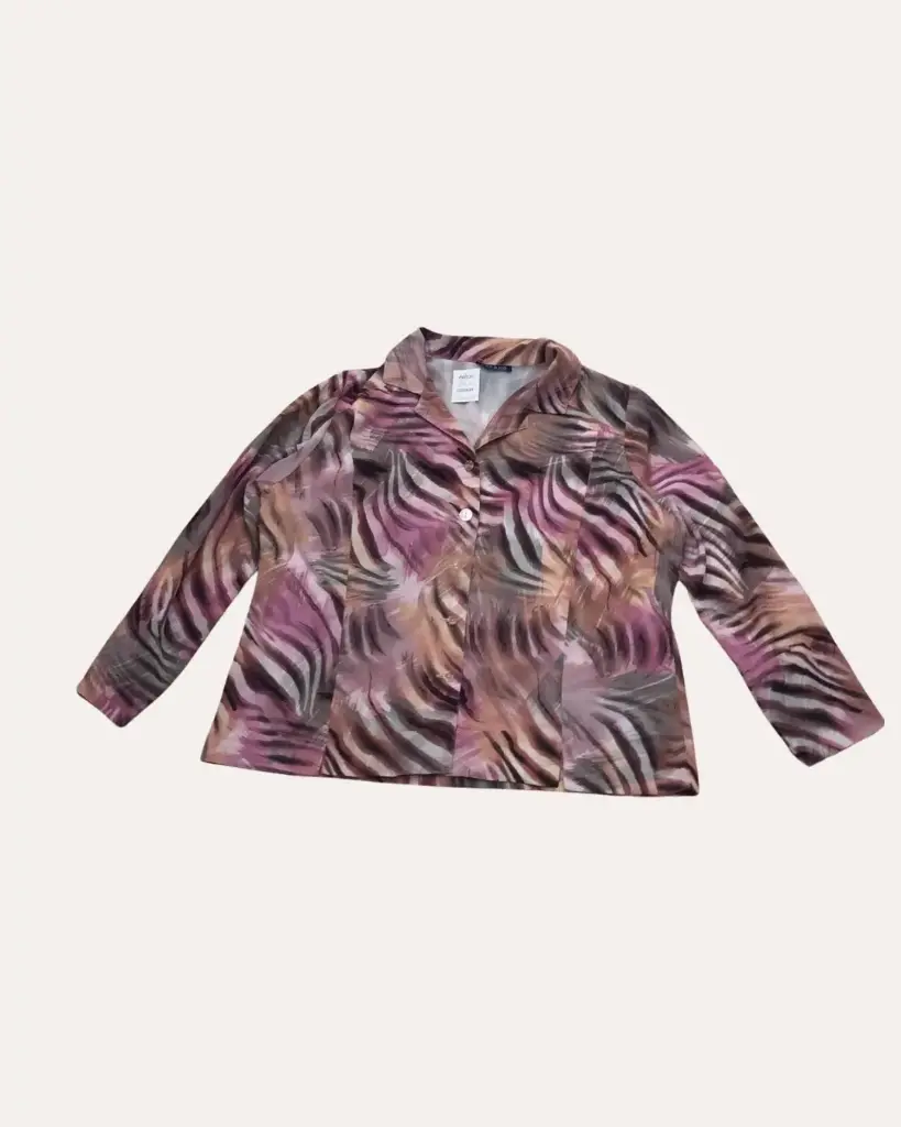 CAMISA ROSA, GRIS Y NARANJA GEVANA 