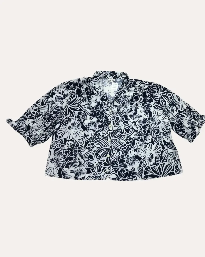 CAMISA DE FLORES AZULES AFIBEL 
