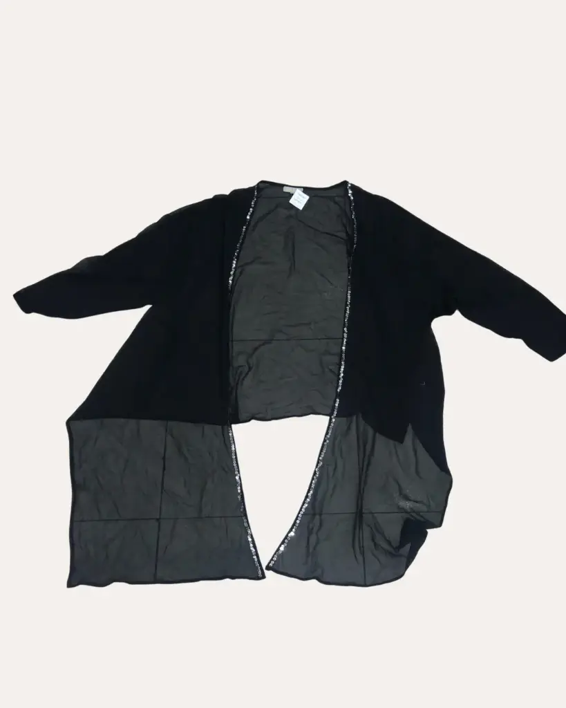 SOBRETODO NEGRO TRANSPARENTE BLEU BONHEUR 