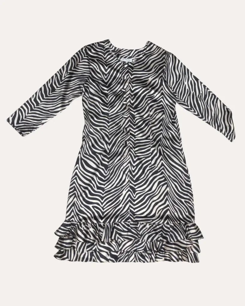 VESTIDO ESTAMPADO DE CEBRA 