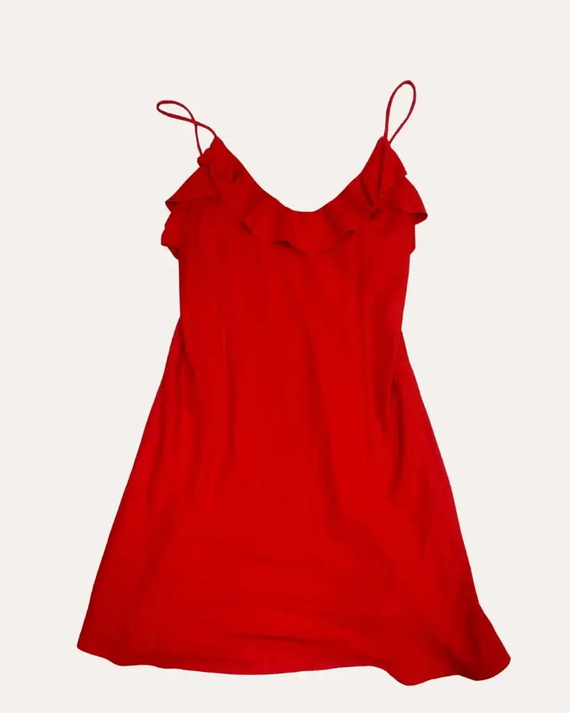 VESTIDO ROJO ZARA 