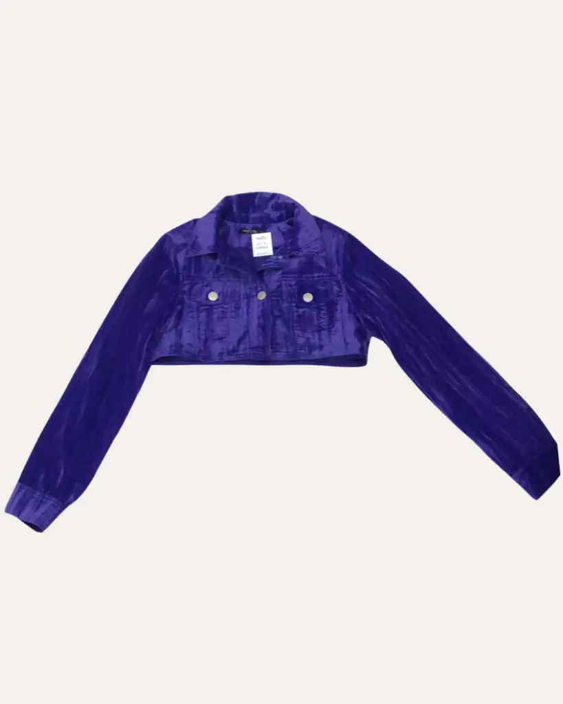 CHAQUETA MORADO TELA PANA NASTY GAL