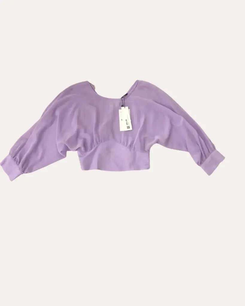 TOP LILA ZARA 