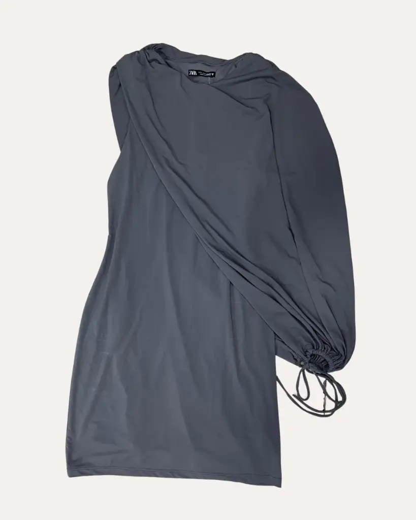 VESTIDO GRIS ZARA 